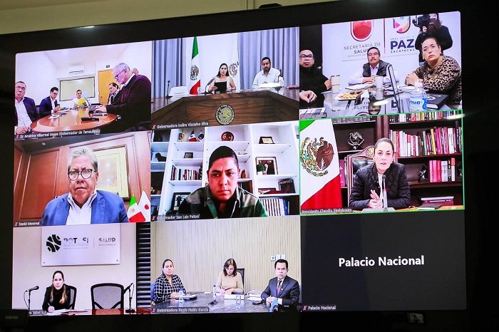 Indira Vizcaíno sostuvo una reunión virtual con la presidenta Claudia Sheinbaum sobre IMSS-Bienestar