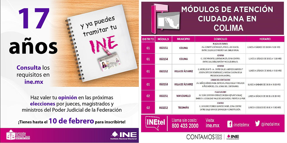 Los jóvenes de 17 años podrán obtener su credencial electoral de manera adelantada y estarán en condiciones de votar el 1 de junio de 2025