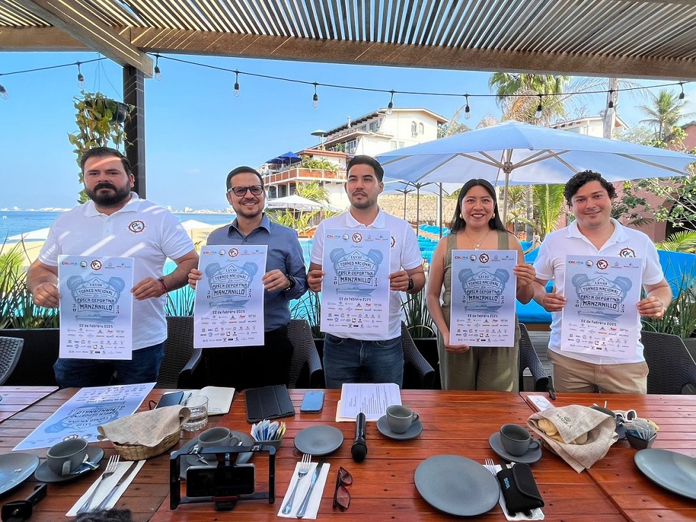 Turismo Colima y Ayuntamiento de Manzanillo anuncian el Torneo Nacional de Pesca Deportiva