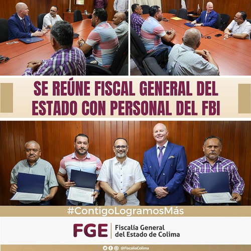 Se reúne fiscal general del estado con personal del FBI