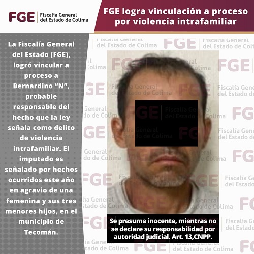 FGE logra vinculación a proceso por violencia intrafamiliar