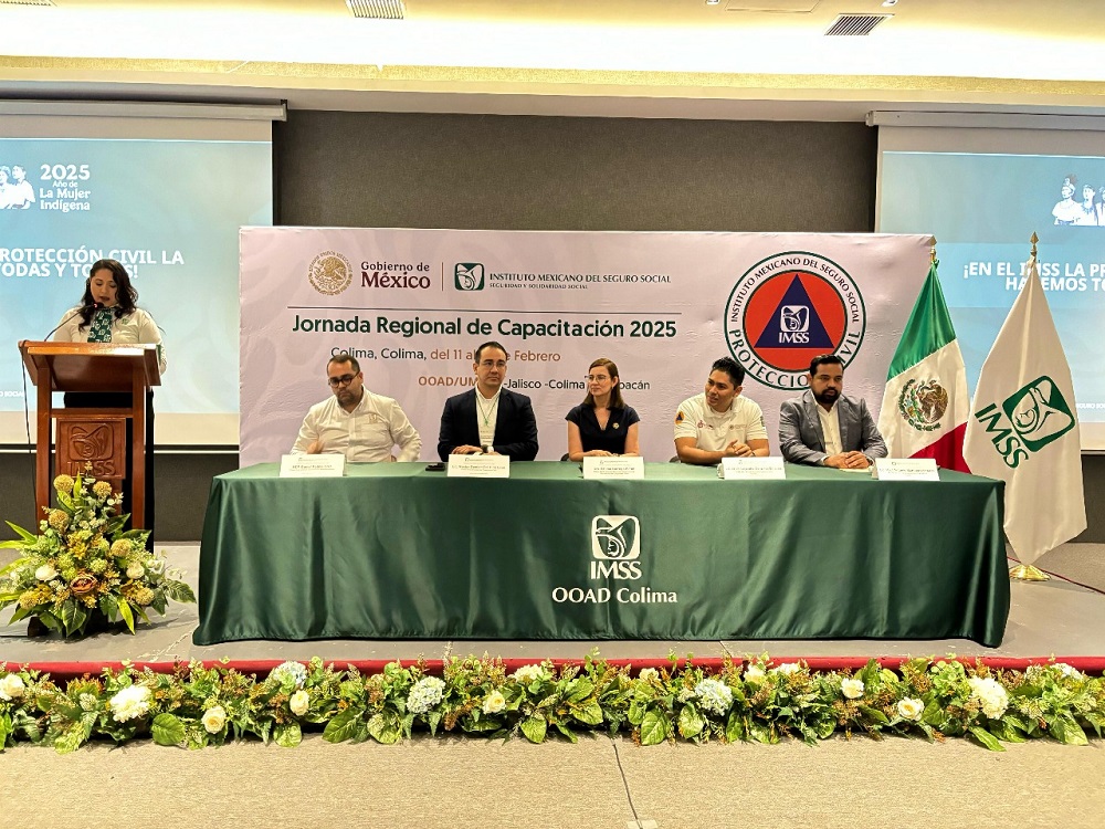 Inicia la Jornada Regional de Capacitación en Materia de Protección Civil del IMSS, en Colima