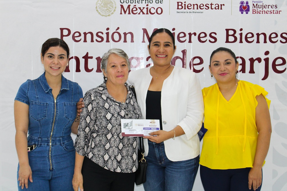 Del 4 al 12 de febrero, entrega de tarjetas de la Pensión Mujeres Bienestar a 1,036 colimenses que se registraron en noviembre: Rosario Silva