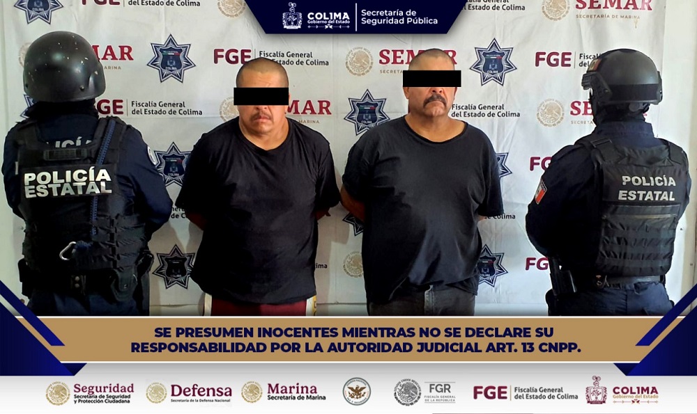 Policía Estatal detiene a dos hombres por intento de robo con violencia en Colima