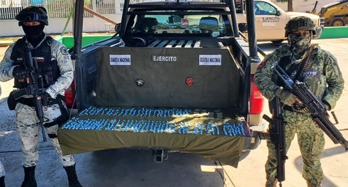 Durante operativos del Gabinete de Seguridad federal, en Tecomán decomisan 130 kilos de marihuana, entre otros aseguramientos en diferentes estados