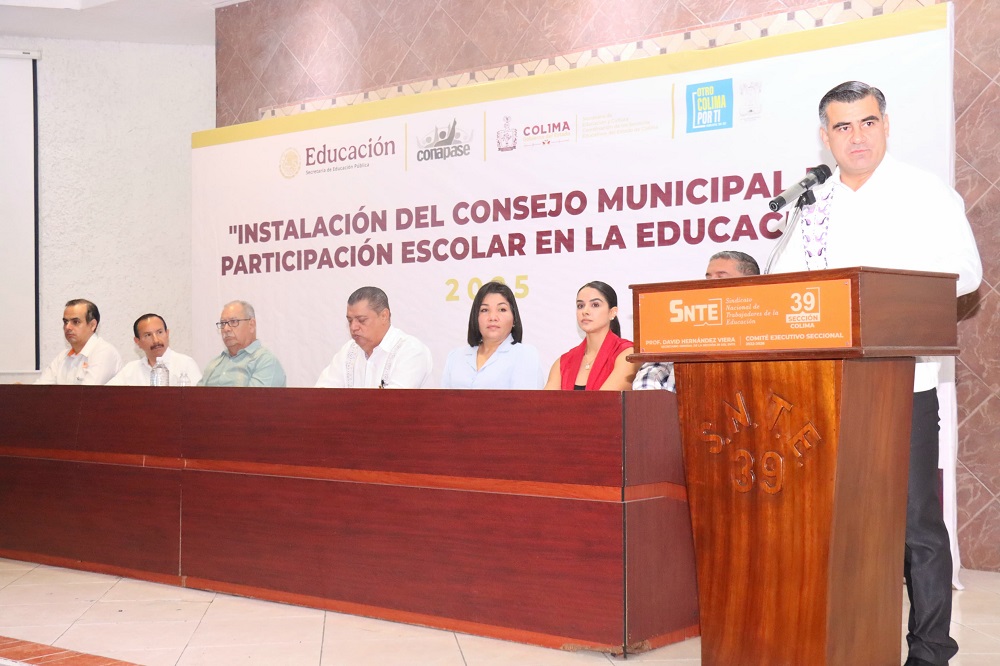 Encabeza el Presidente Riult Rivera, la instalación del Consejo Municipal de Participación Escolar