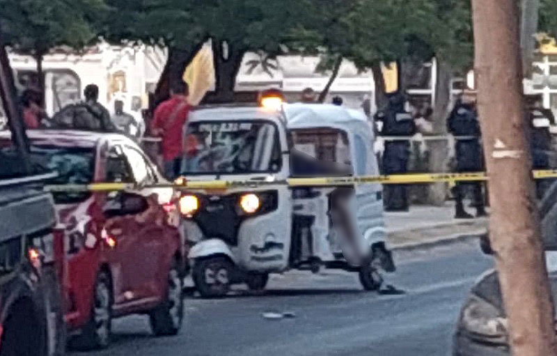 Ejecutan a un hombre y una mujer en el Barrio 5, en Manzanillo, viajaban en mototaxi