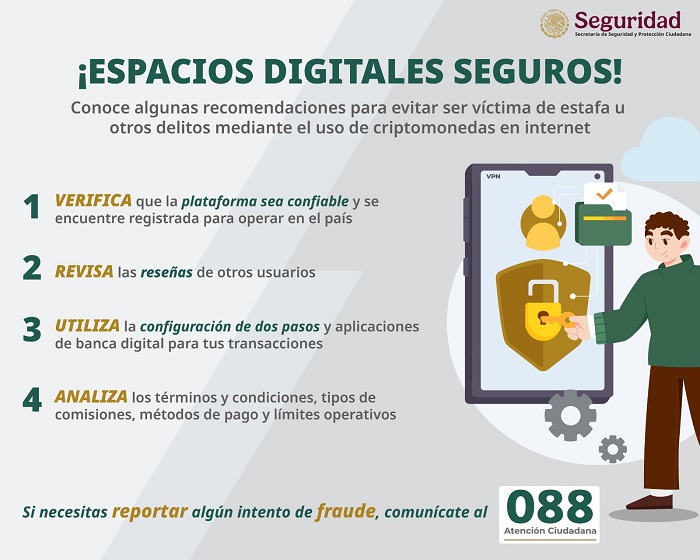 La SSPC recomienda medidas para prevenir riesgos en el uso de las criptomonedas