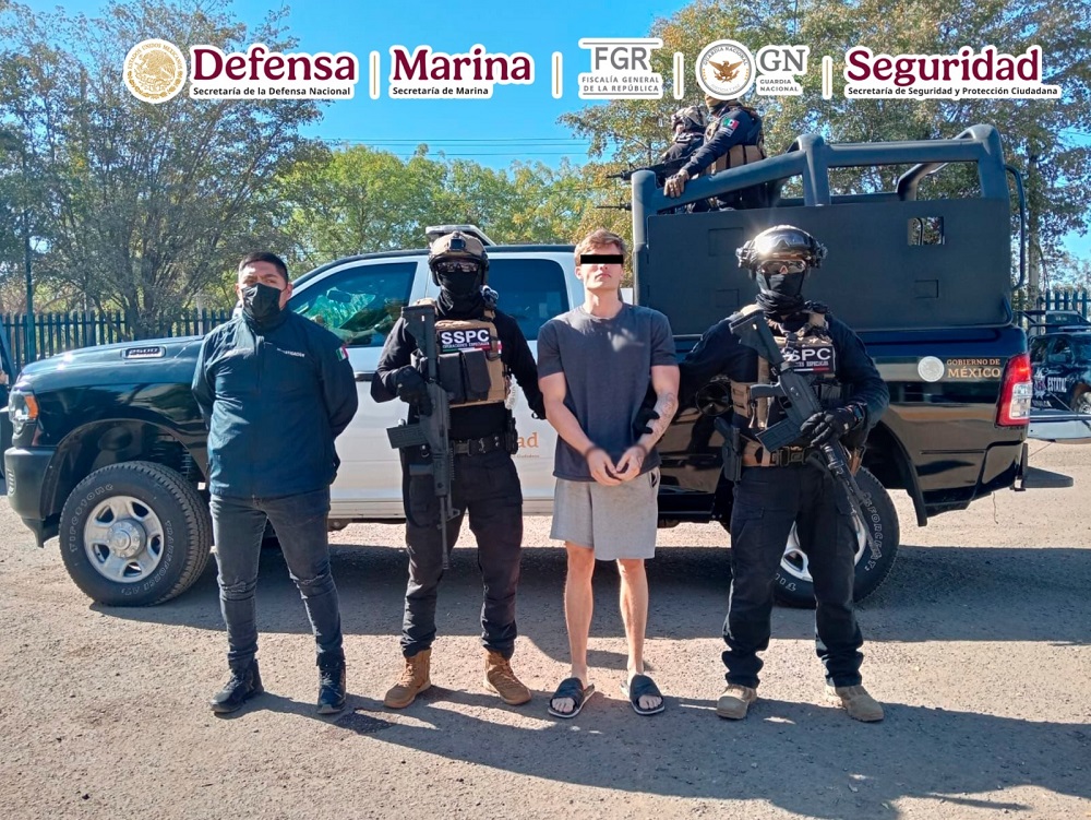 Gabriel “N” requerido por autoridades de EUA por delitos de asociación delictuosa, entre otros, fue detenido en Sinaloa