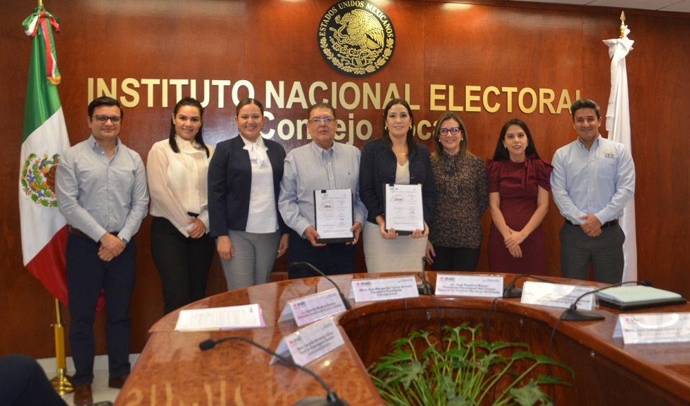 IEE Colima e INE firman convenio de coordinación y colaboración para el desarrollo del Proceso Electoral Extraordinario del Poder Judicial