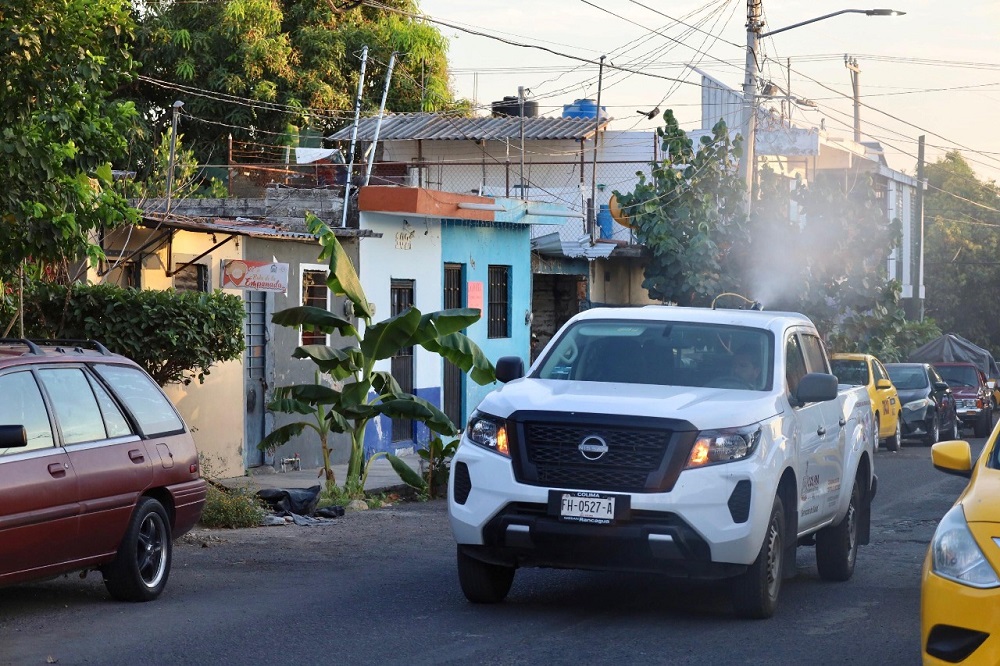 Salud Colima proseguirá la fumigación contra dengue en Colima, Villa de Álvarez y Manzanillo