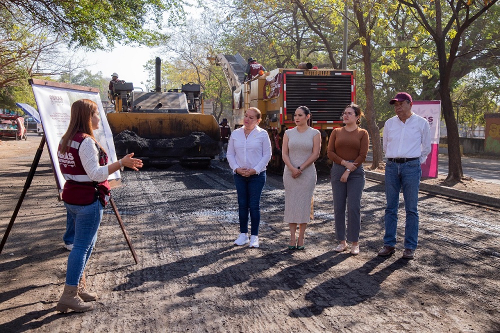 Gobernadora y Seidum supervisan rehabilitación del boulevard Chávez Carrillo a Lo de Villa