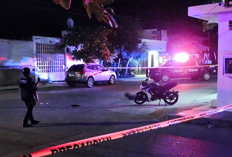 Un motociclista es asesinado en Vista del Mar, en Manzanillo