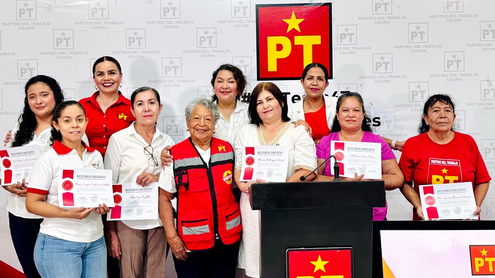Partido del Trabajo reconoce a mujeres destacadas de sus proyectos sociales