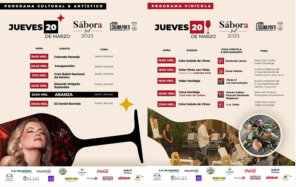 Este jueves será inaugurada la séptima edición del Sábora Fest en el jardín Libertad: Riult Rivera