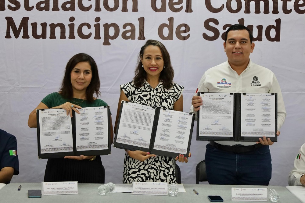 Instalan Comité Municipal de Salud de Coquimatlán; alcalde reconoce que se contribuye al bienestar de la población