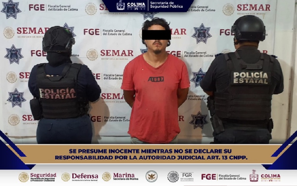 SSP detiene a masculino por violación a la Ley Federal de Armas de Fuego y Explosivos