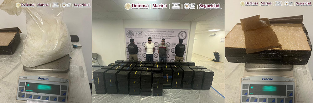 En Tamaulipas, detienen a dos hombres que transportaban más de 700 kilos de metanfetamina ocultos en cajas de tostadas