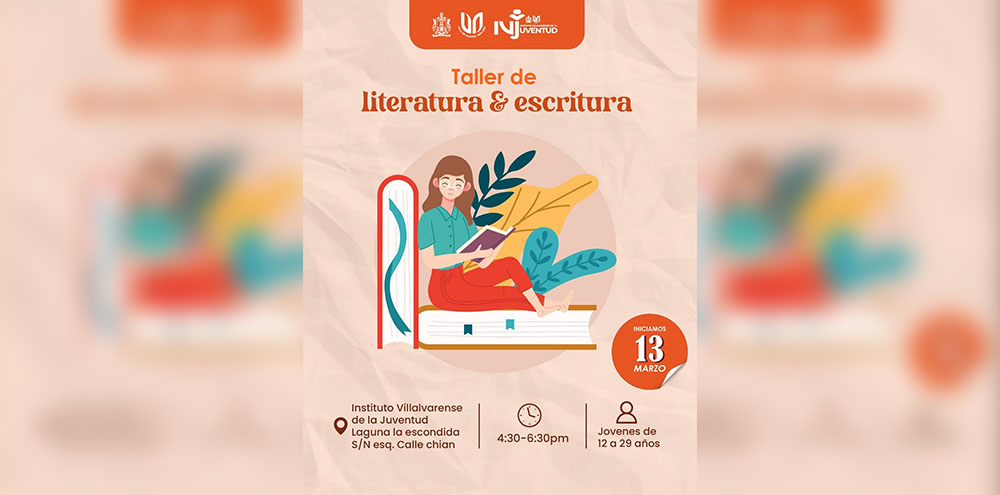 Invita Tey Gutiérrez a participar en taller de literatura y escritura para jóvenes