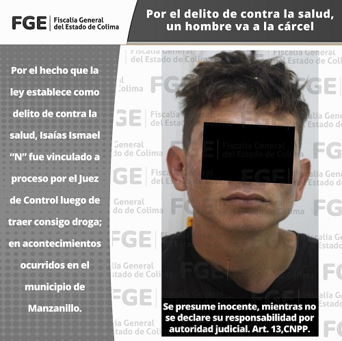 Por el delito de contra la salud, un hombre va a la cárcel