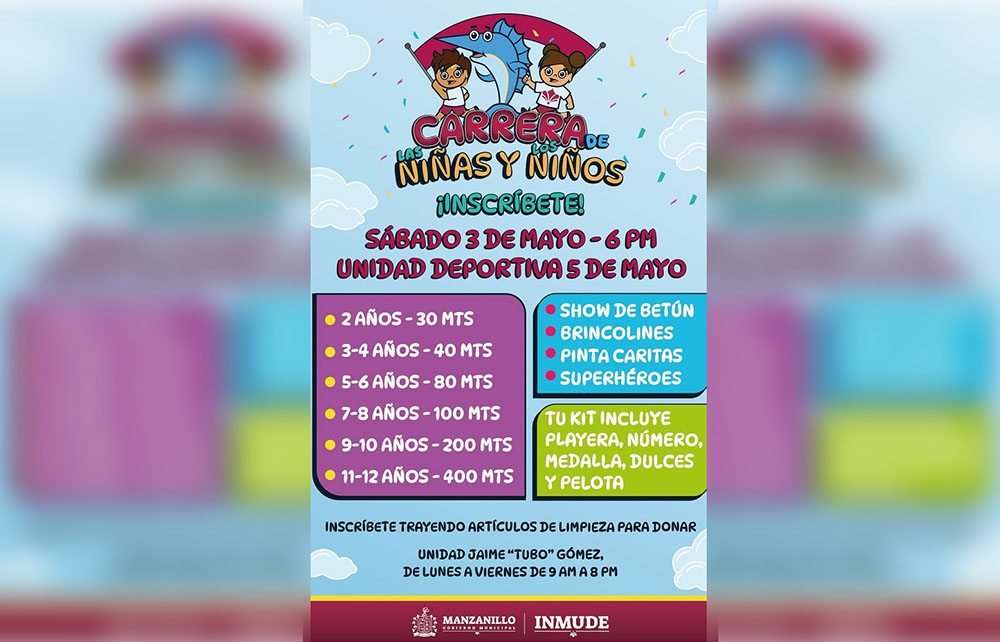 Rosi Bayardo invita a participar en la «Carrera de las Niñas y los Niños» este 3 de mayo