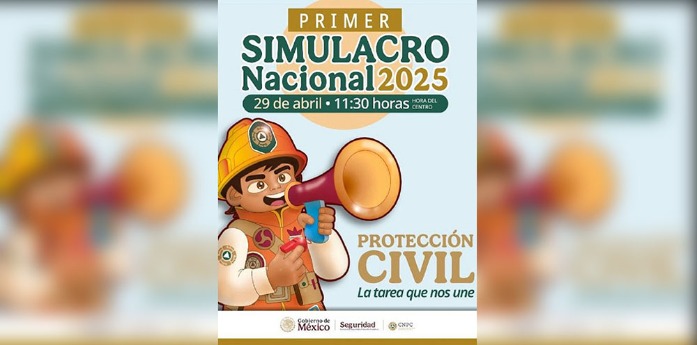 UEPC Colima llama a participar en el Simulacro Nacional del martes 29 de abril