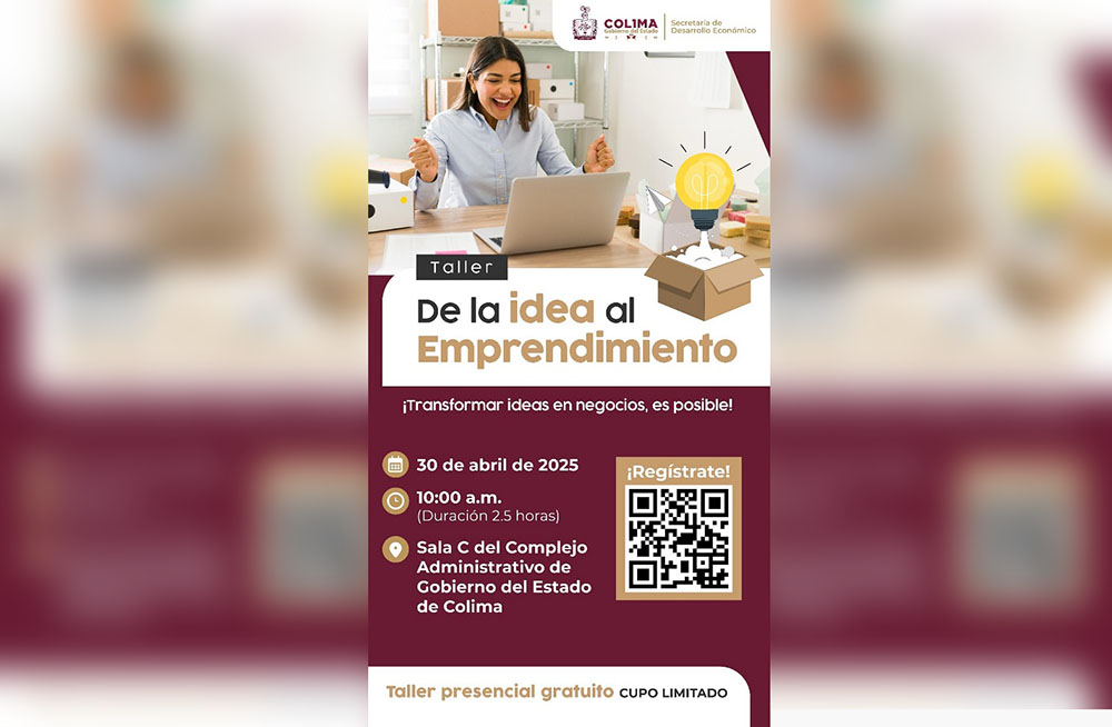 Sedeco invita a participar en el taller gratuito ‘De la idea al emprendimiento’, el 30 de abril