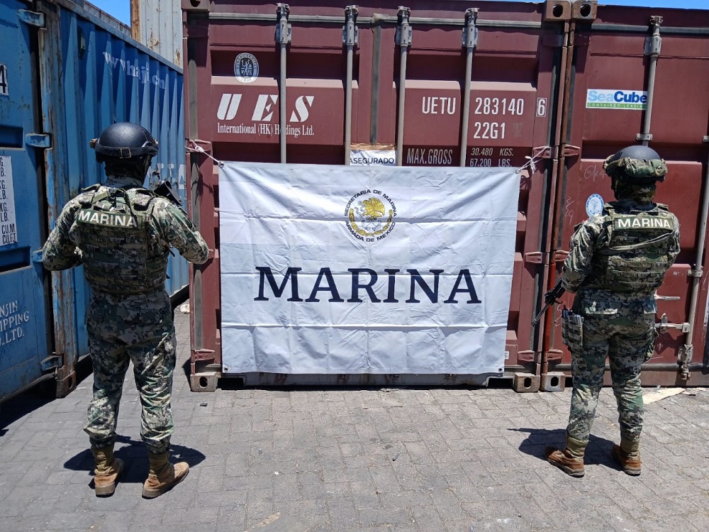 SEMAR aseguró más de cinco toneladas de mercurio en el Recinto Portuario de Manzanillo