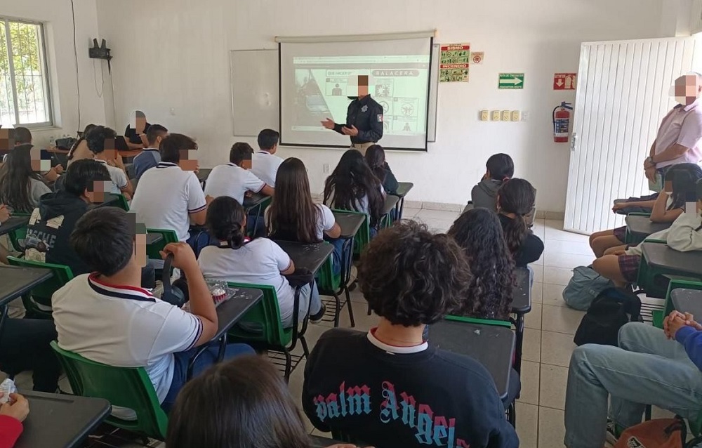 SSP imparte charla Protocolo de Alto Impacto a estudiantes de Cuauhtémoc