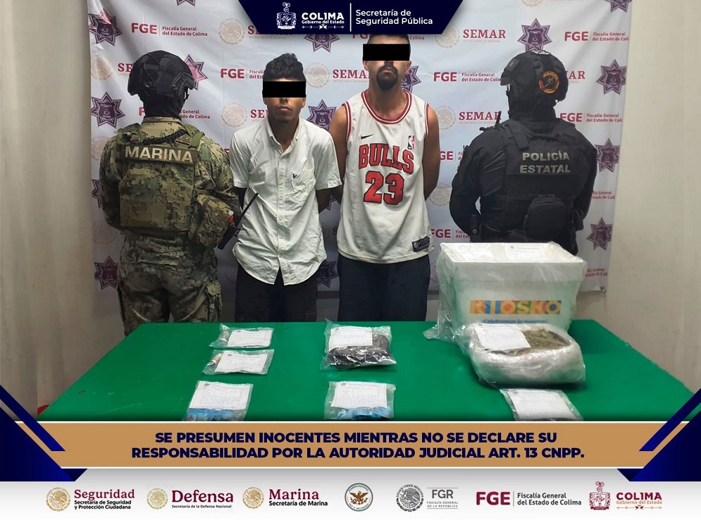 SSP y Semar realizan otra detención más; aprehenden a dos individuos por delitos contra la salud