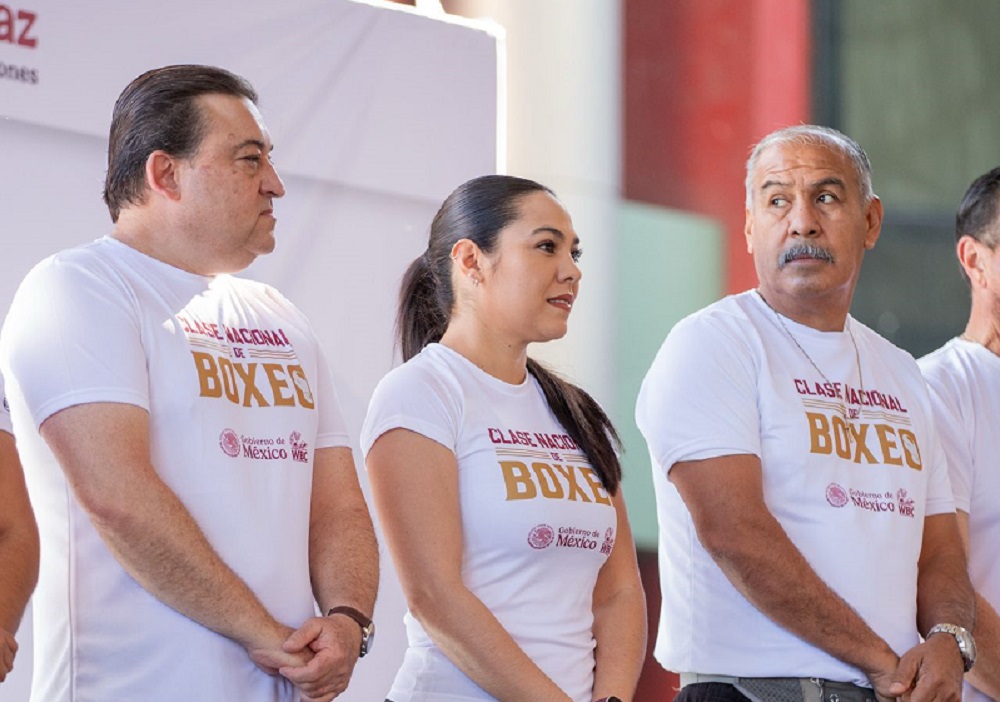Colima participa en Clase Nacional de Boxeo; el deporte genera felicidad, buen estilo de vida y paz, coinciden Claudia Sheinbaum e Indira Vizcaíno