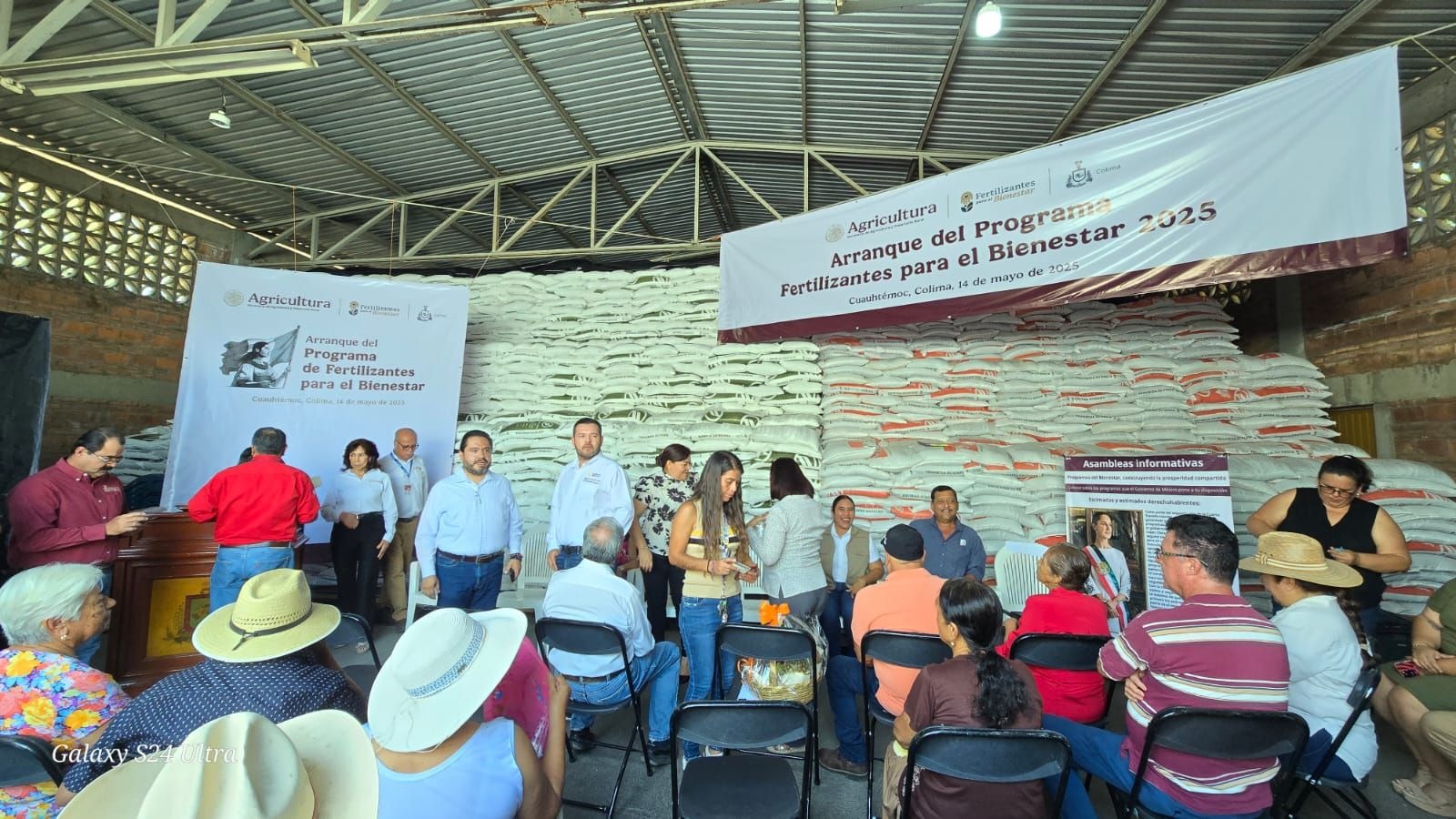 Productoras y productores colimenses reciben Fertilizantes para el Bienestar 2025 para la autosuficiencia y soberanía alimentaria