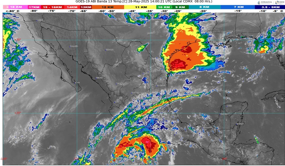 UEPC permanece atenta ante la evolución de baja presión en el Pacífico, para apoyar a la población colimense