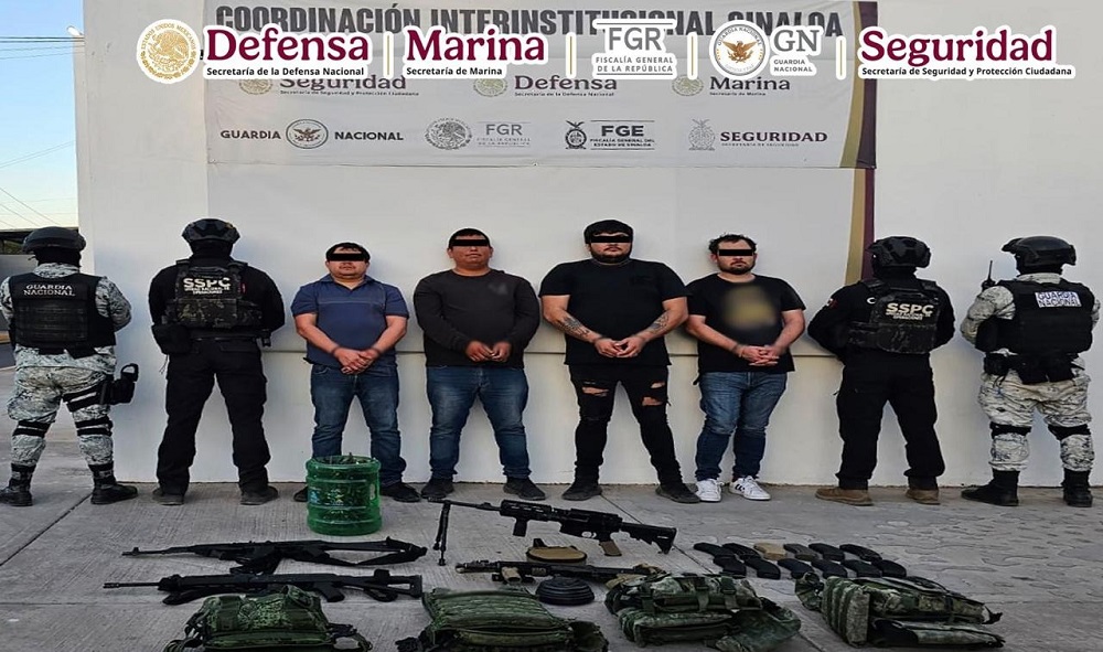 En Sinaloa, autoridades federales desarticulan una célula delictiva vinculada con homicidios y venta de droga