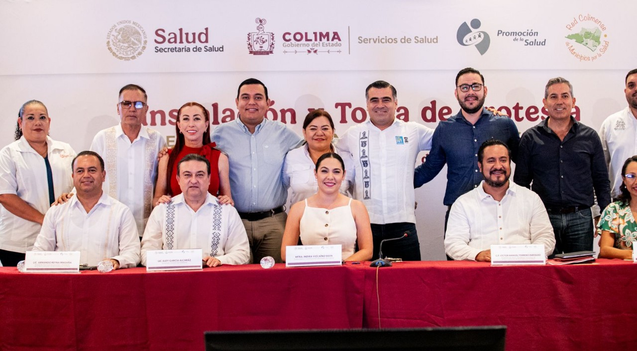 Indira Vizcaíno instala la Red Colimense de Municipios por la Salud 2025-2027