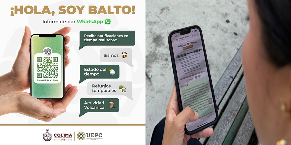 ‘Balto’ emitirá recomendaciones preventivas en este temporal de lluvias: UEPC Colima