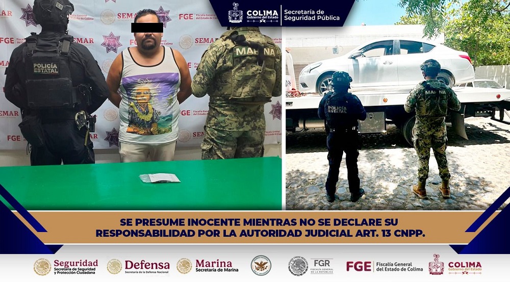 Mesa de Coordinación: Presunto generador de violencia y narcomenudista es detenido por SSP Colima y Marina