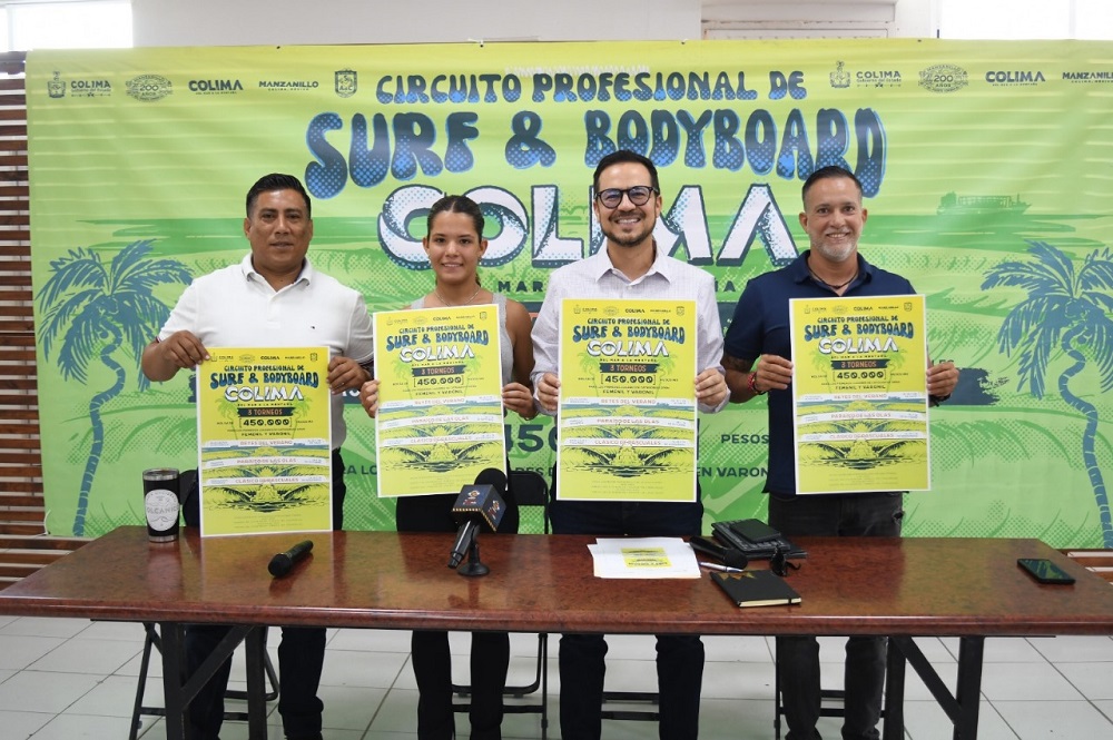 Subsectur presenta el Circuito de Surf COLIMA: tres torneos, un solo destino de clase mundial