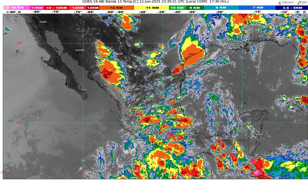 Se forma la Depresión Tropical Cuatro-E frente a las costas de Oaxaca y Guerrero, podría afectar a Colima en los próximos días