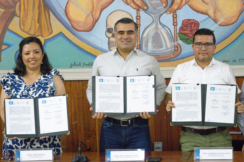 Alcalde Riult Rivera encabeza firma de convenio tripartita de colaboración cultural y artística