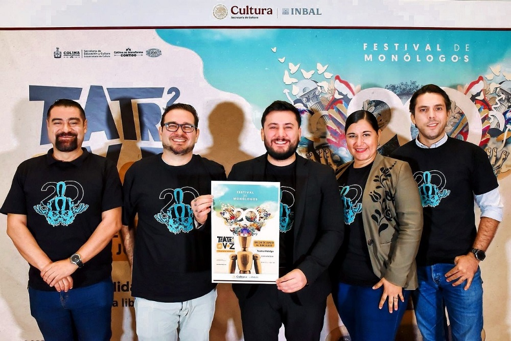 Cultura Colima e INBAL invitan al 20° Festival de Monólogos, a partir del 26 de junio en el Teatro Hidalgo