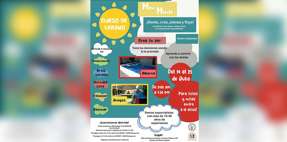 Durante julio, Arte de Ser, Psico, Físico y Social ofrecerá curso de verano para niñas y niños en VdeA