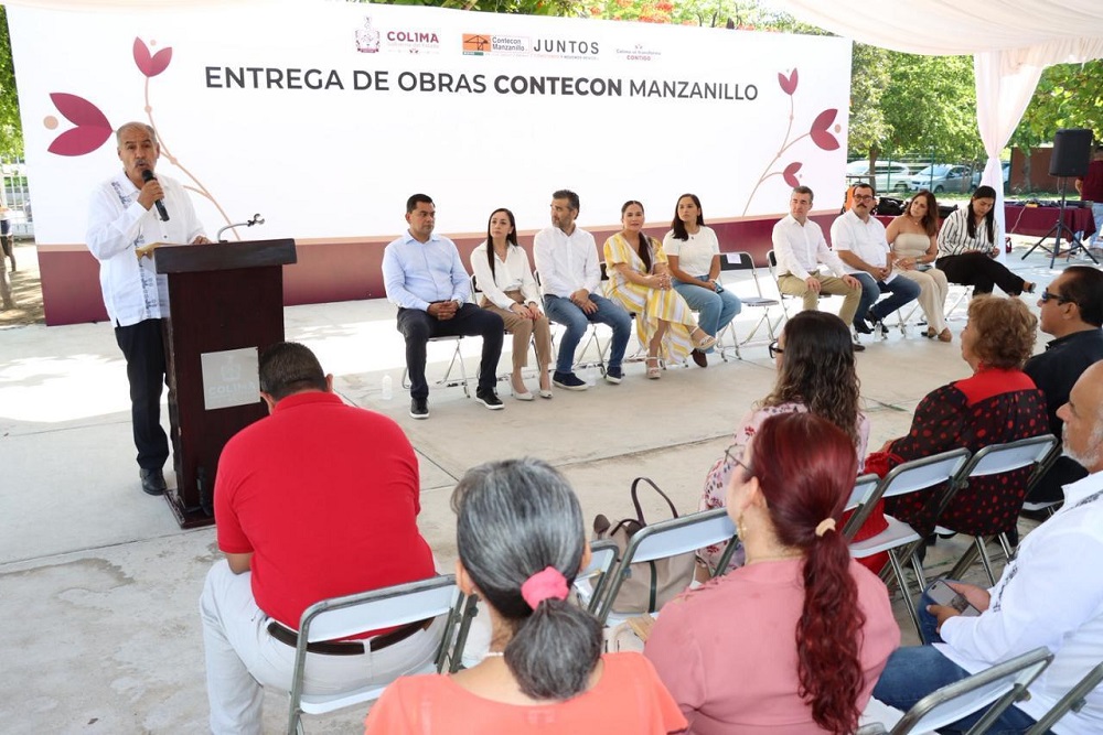Entregan Educación y Contecon obras de mejora en 13 escuelas de Manzanillo