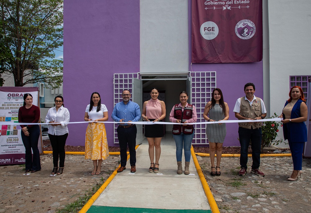 Indira Vizcaíno entrega ampliación del Centro de Justicia para Mujeres en Colima; invierten más de 8.3 mdp