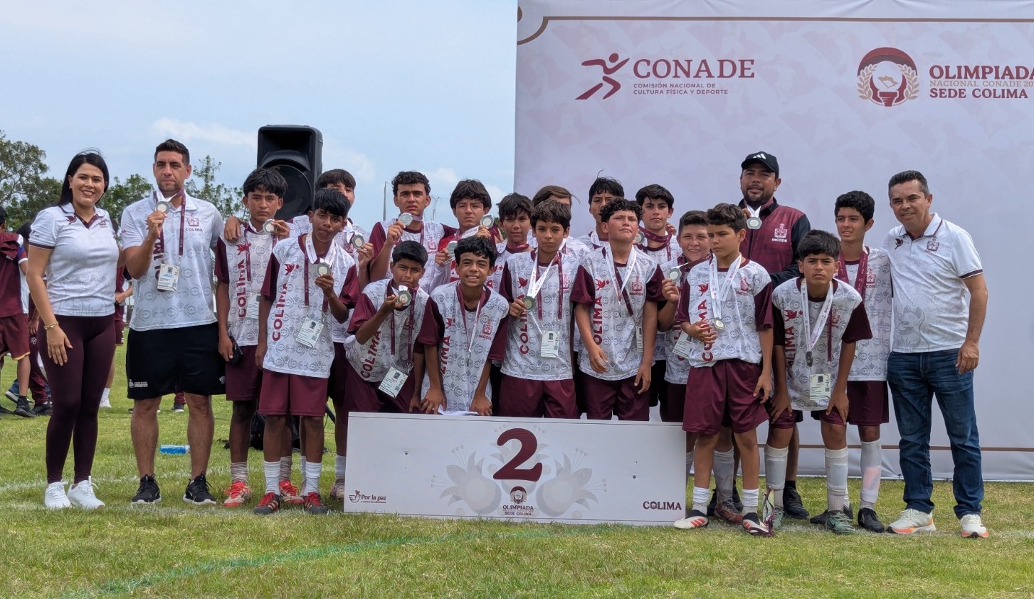 Colima se queda con la medalla de plata en futbol de la Olimpiada Nacional Conade 2025