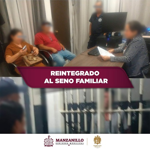 Juzgado Cívico de Manzanillo reintegra a persona en situación de calle buscada por su familia en Jalisco