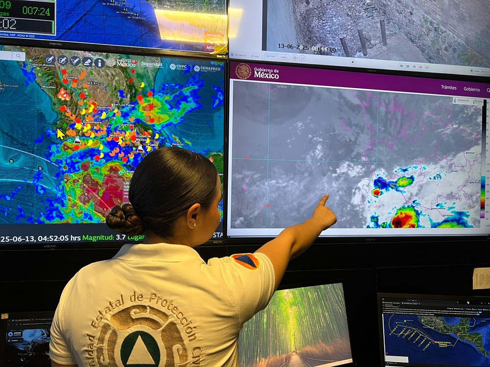 Seguirán las lluvias en el estado de Colima; Protección Civil Estatal Colima pide estar alertas y evitar riesgos