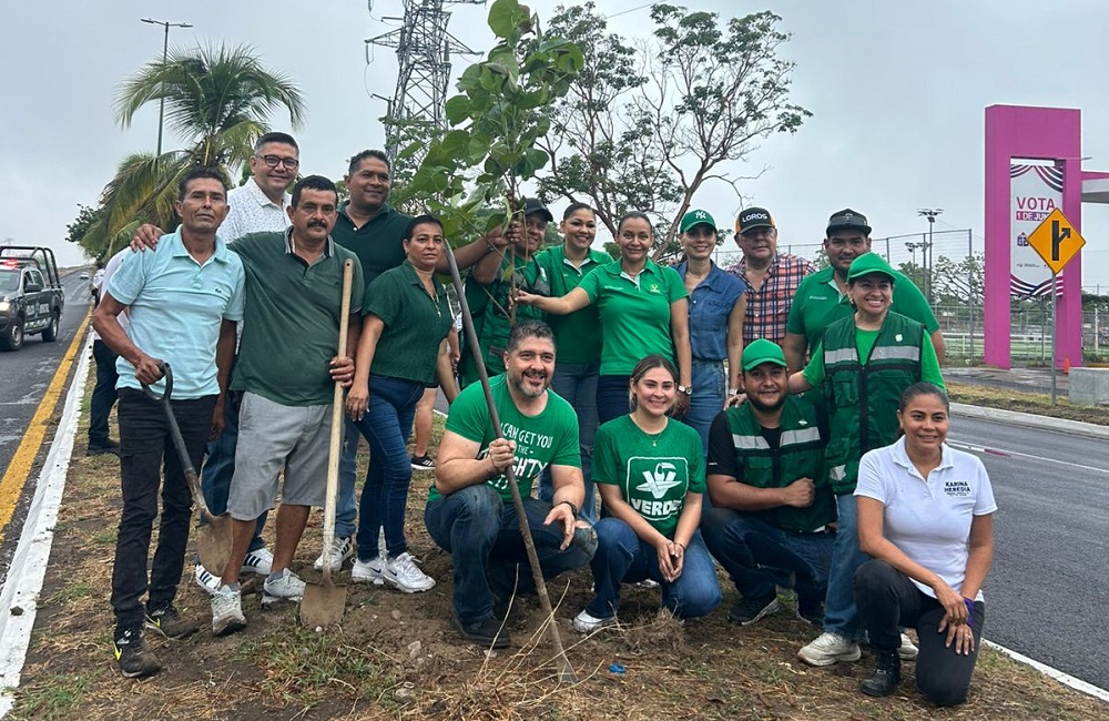 Arranca Partido Verde Colima jornada de reforestación