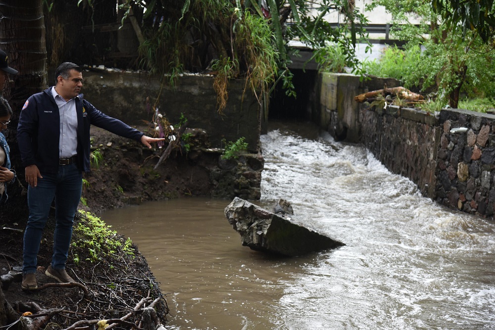 Ante las lluvias, el presidente Riult Rivera verifica zonas de riesgo y llama a extremar precauciones
