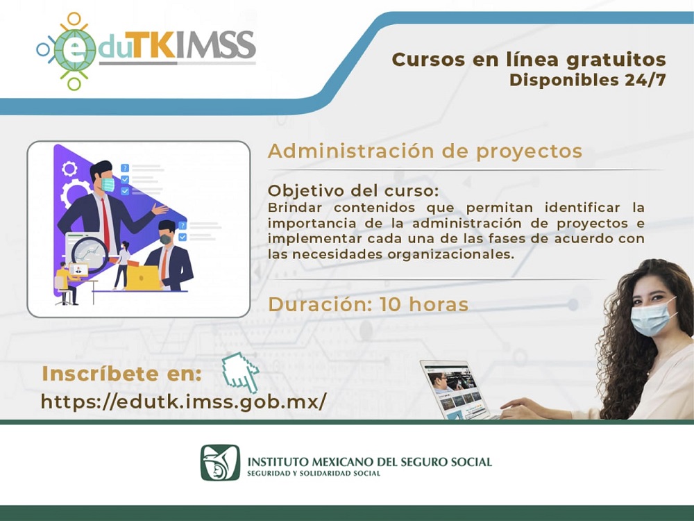 Invita IMSS Colima a la población a capacitarse en línea de forma gratuita a través del portal EduTK